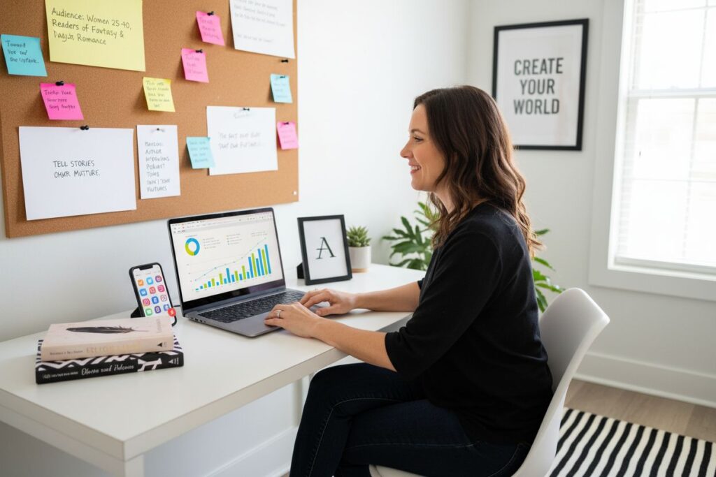 digital marketing workspace writer